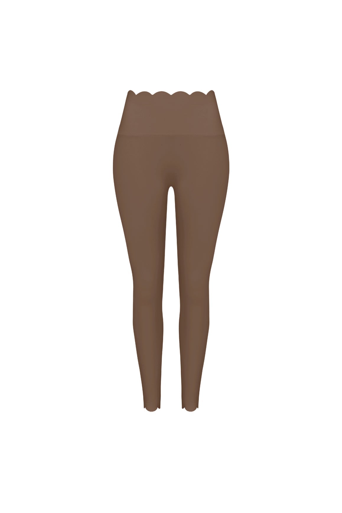 High-Waist Scallop Scrunch Legging