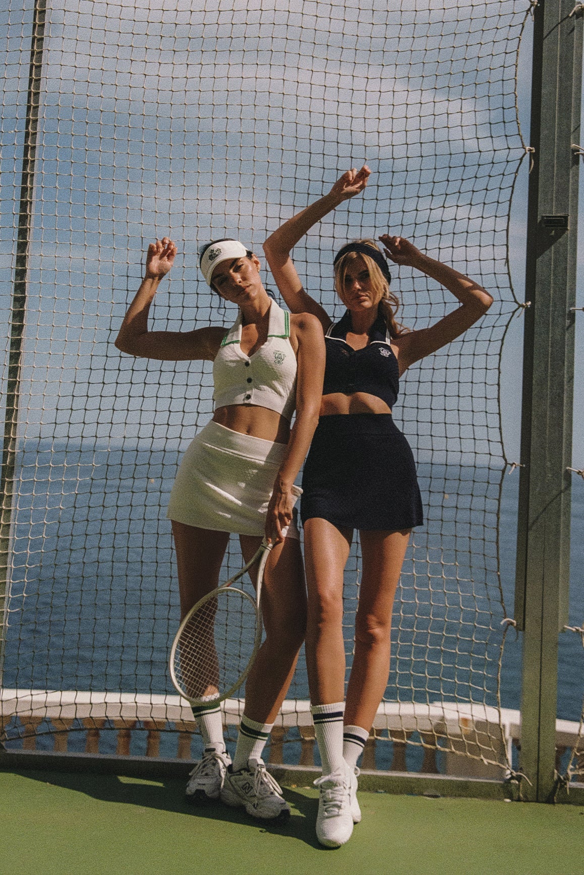 Riviera Jacquard Knit Polo Tank Top