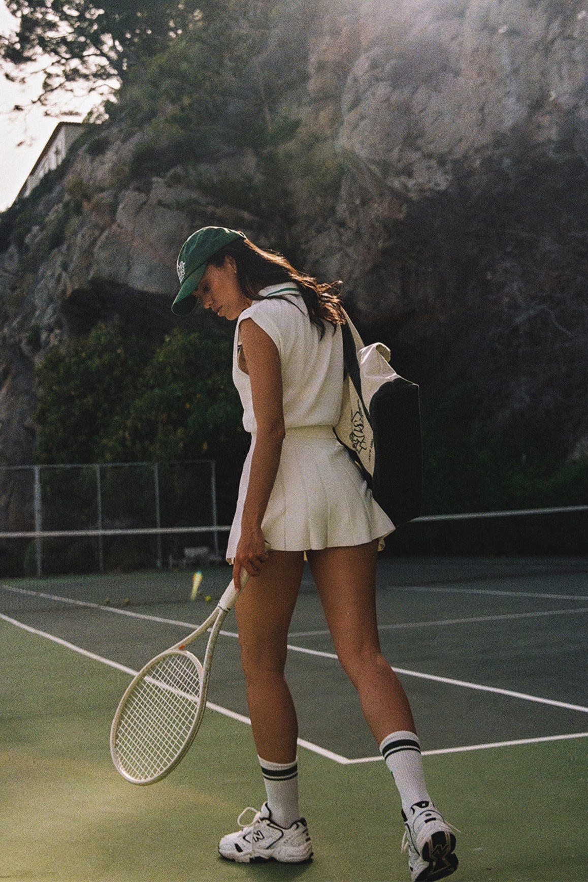 Riviera Jacquard knit Zip Tank Top