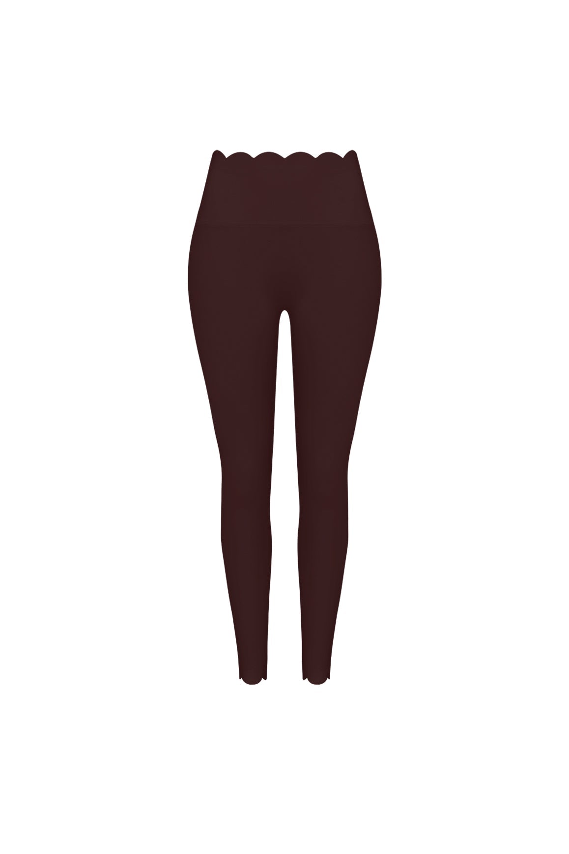 High-Waist Scallop Scrunch Legging