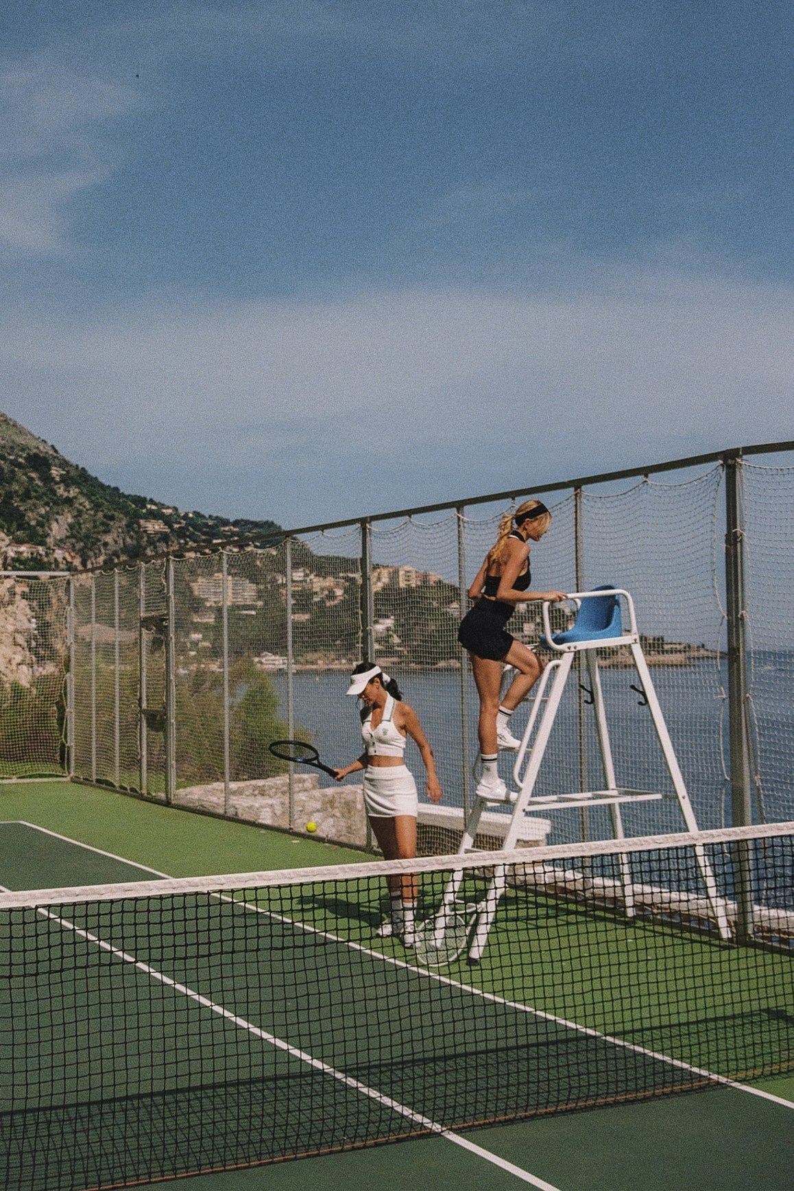 Riviera Jacquard Knit Polo Tank Top